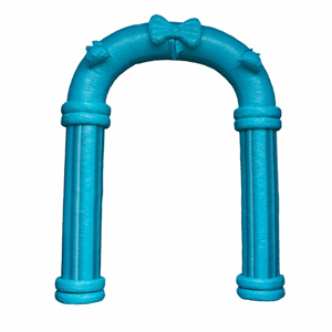 Opblaasfiguur Trouwboog blauw Opblaasfiguur Trouwboog blauw